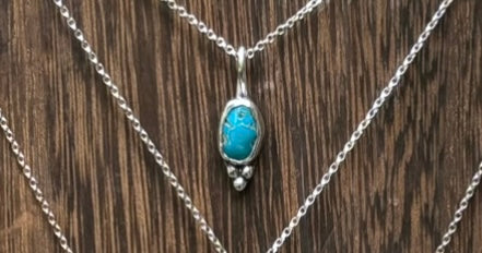 Turquoise nugget necklaces