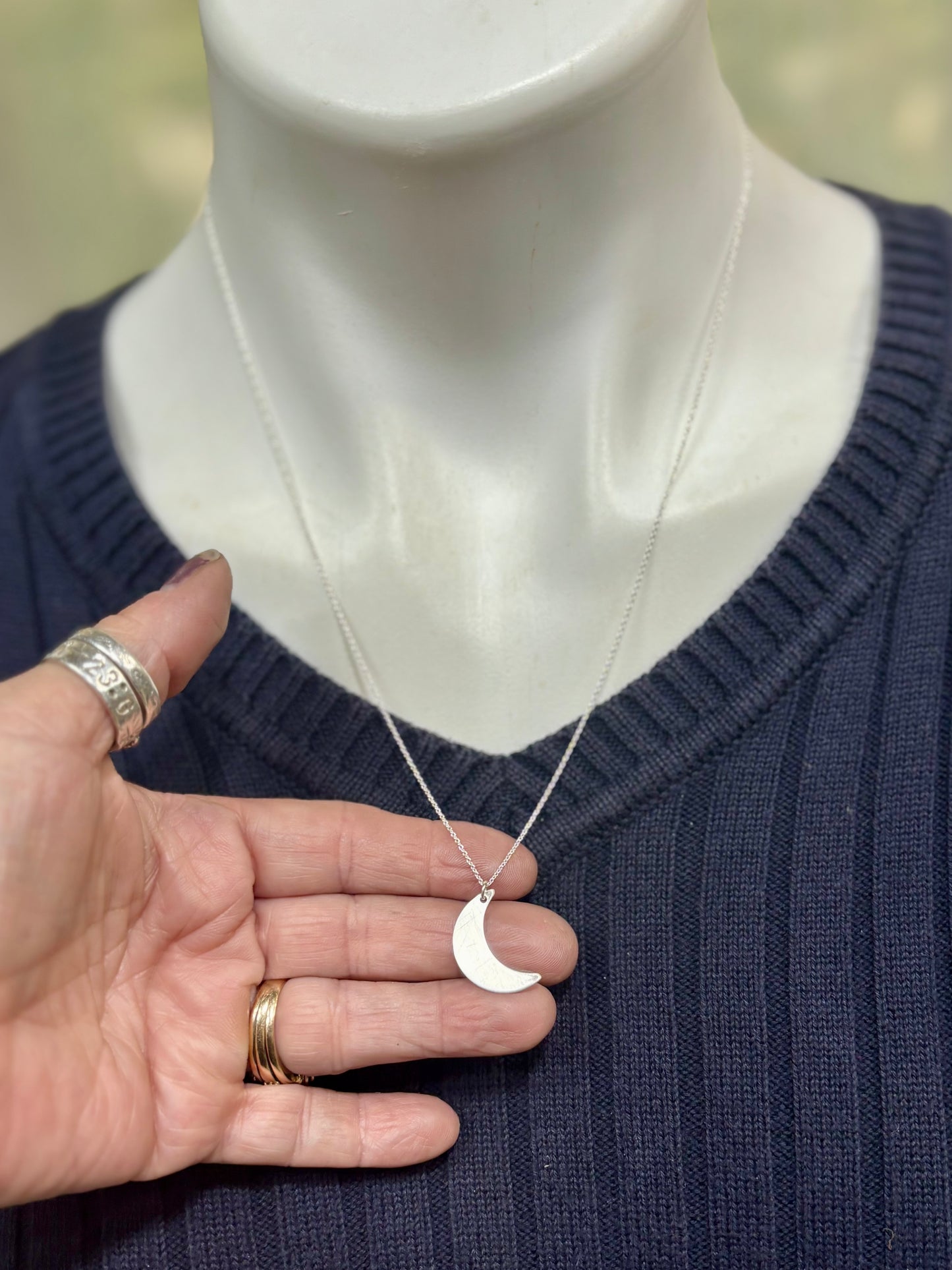 Crescent moon necklace