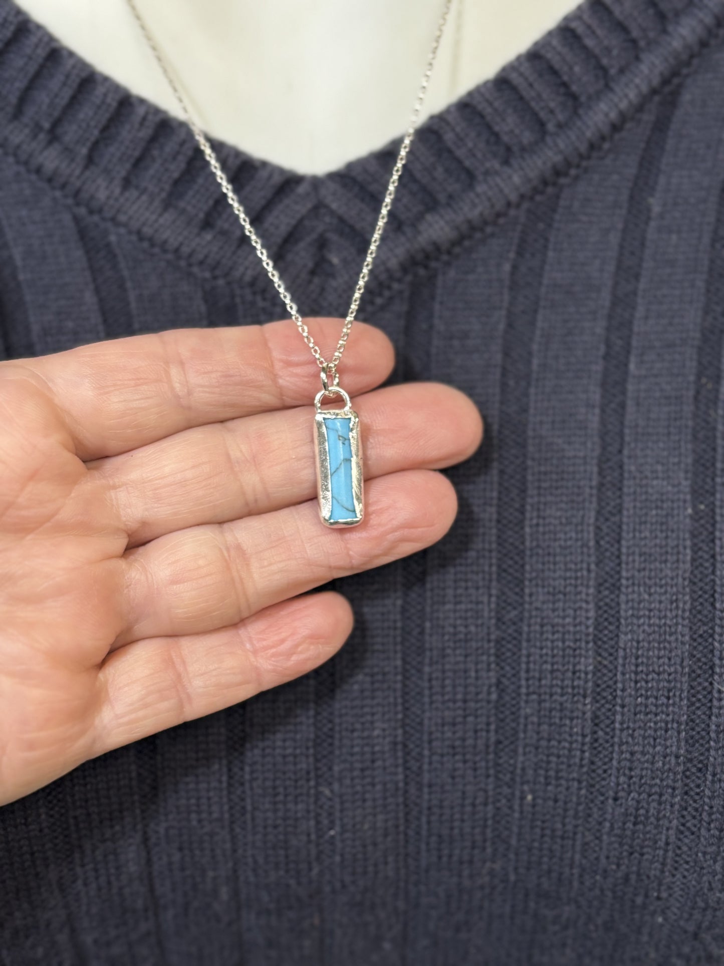 Rectangle Turquoise necklace