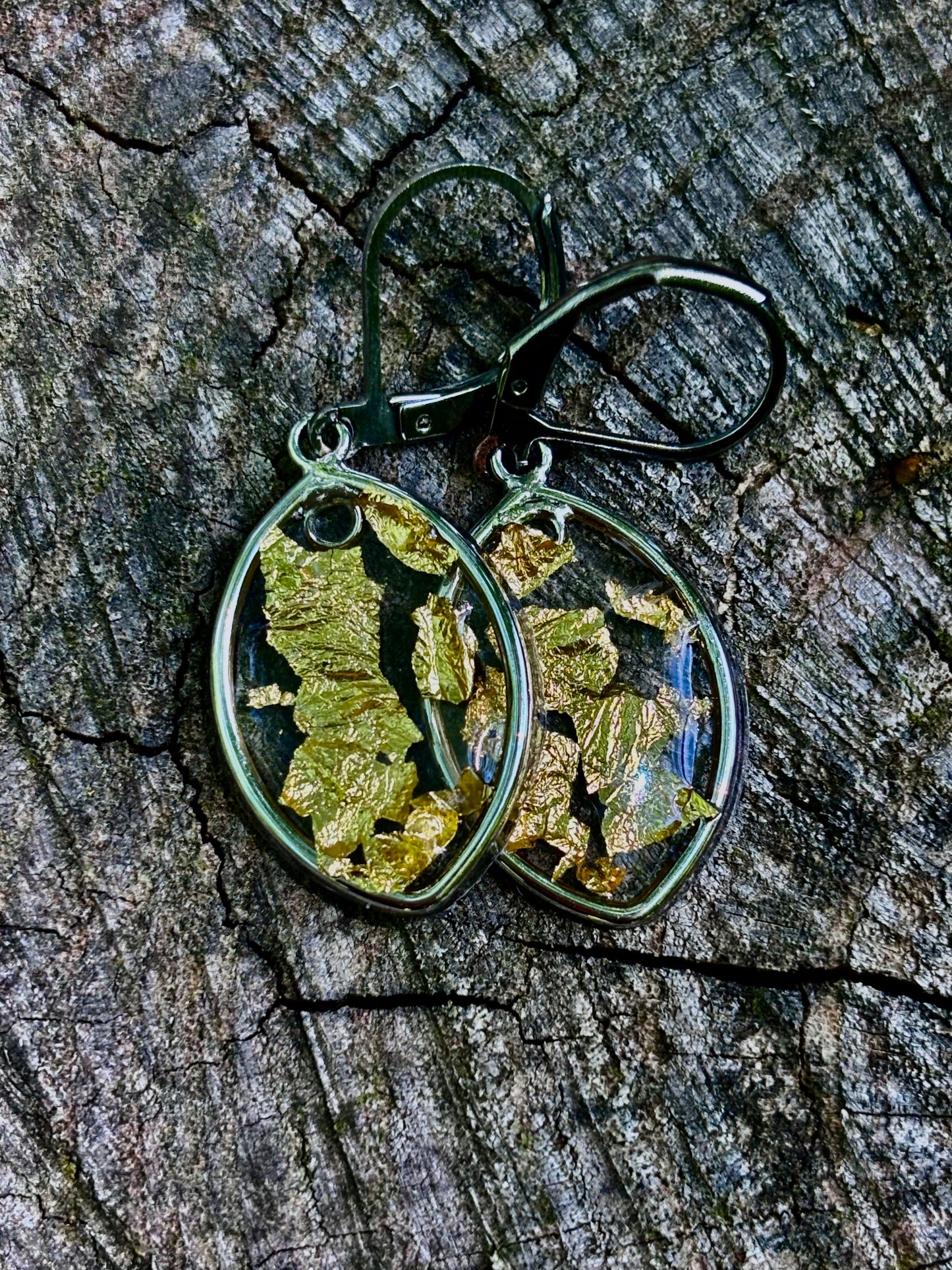 Gold Leaf earrings - collectionsbytracy.com