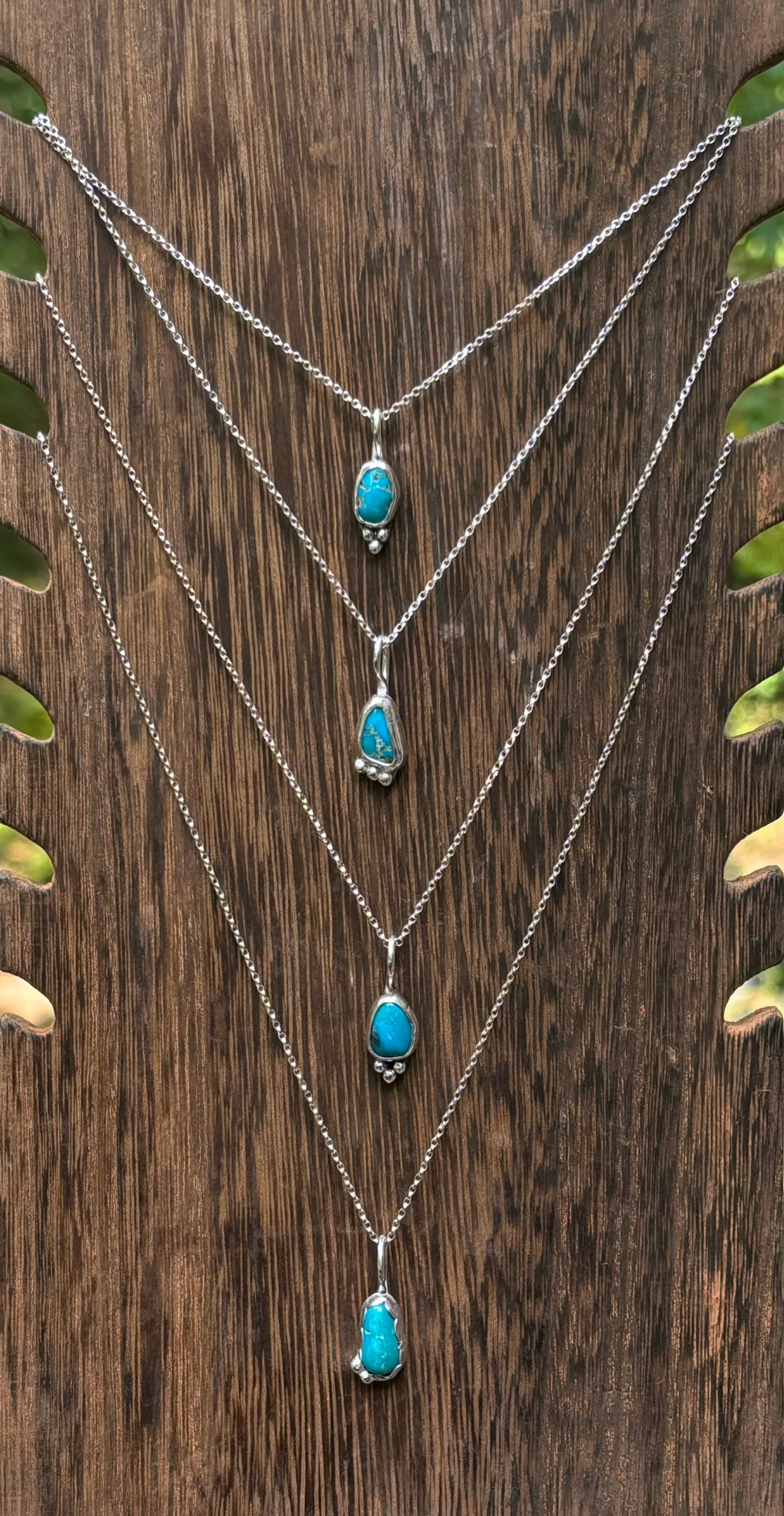 Turquoise nugget necklaces