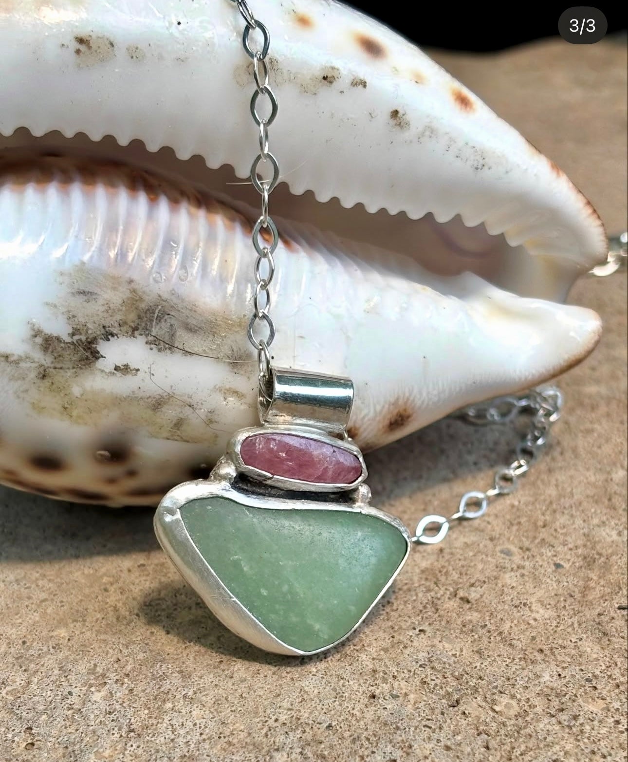 Beach glass necklace - collectionsbytracy.com