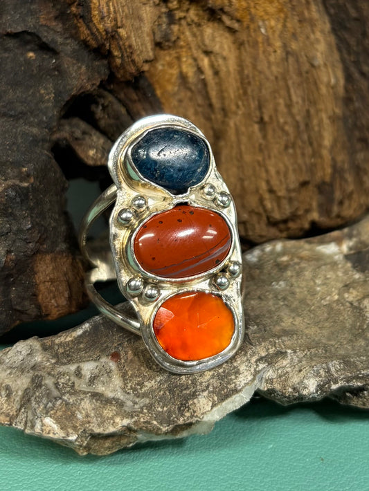 Trio Gemstone Ring