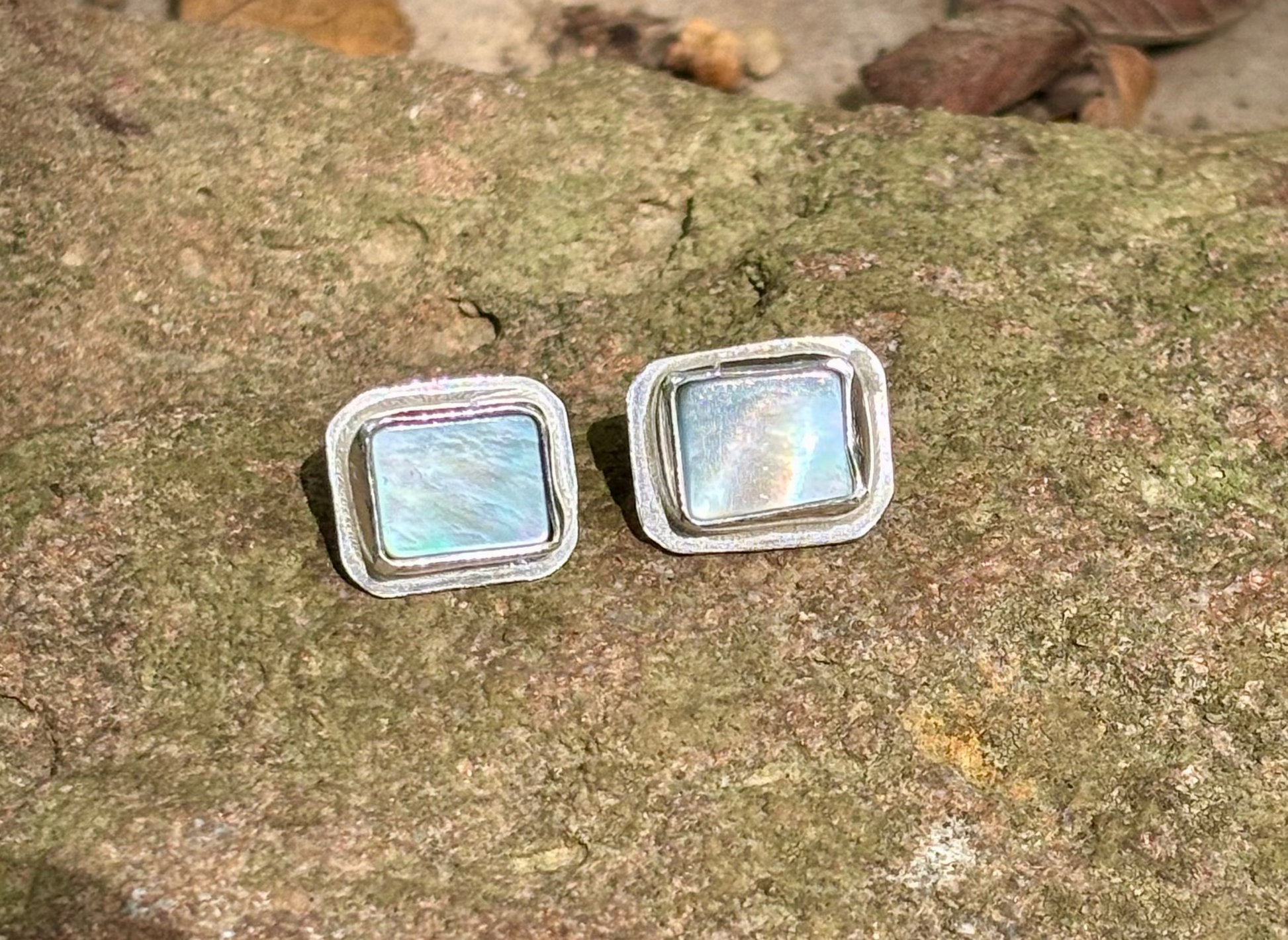 Mother of Pearl post earring - collectionsbytracy.com