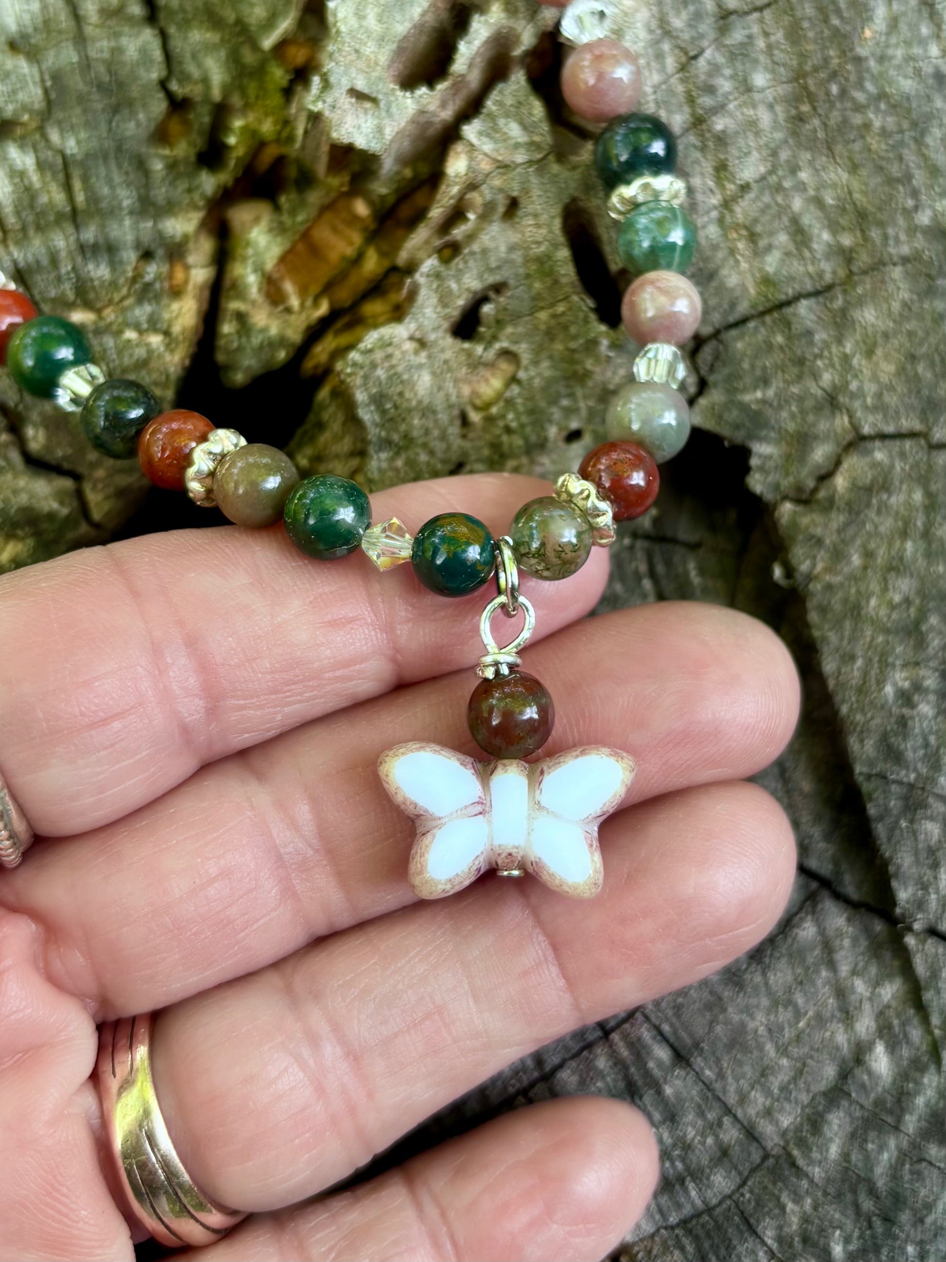 Fancy Jasper stone necklace - collectionsbytracy.com