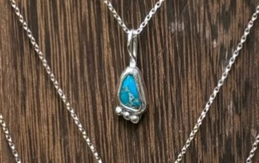 Turquoise nugget necklaces