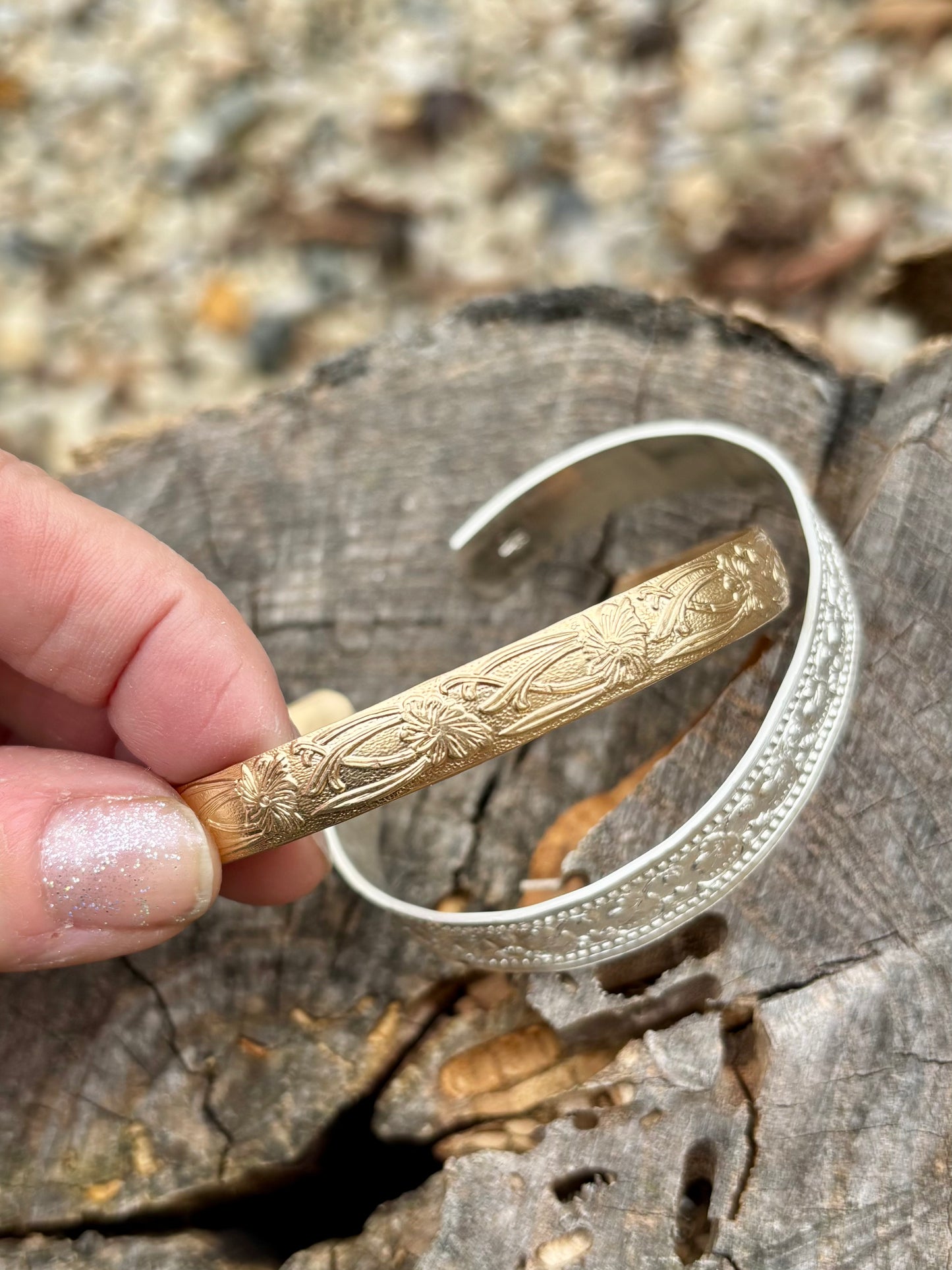 14k Gold & Silver bangles
