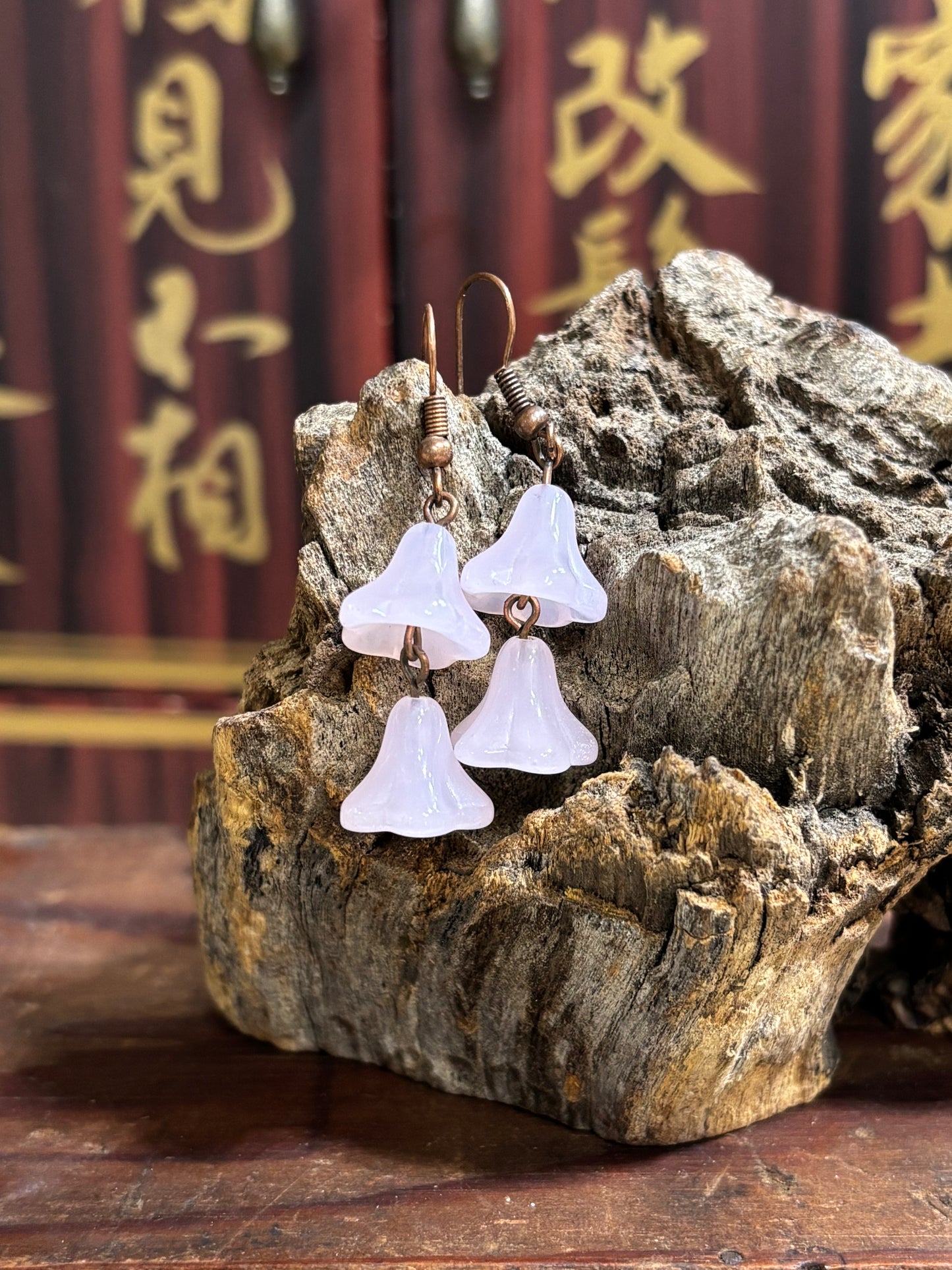 Lilac Bell earrings