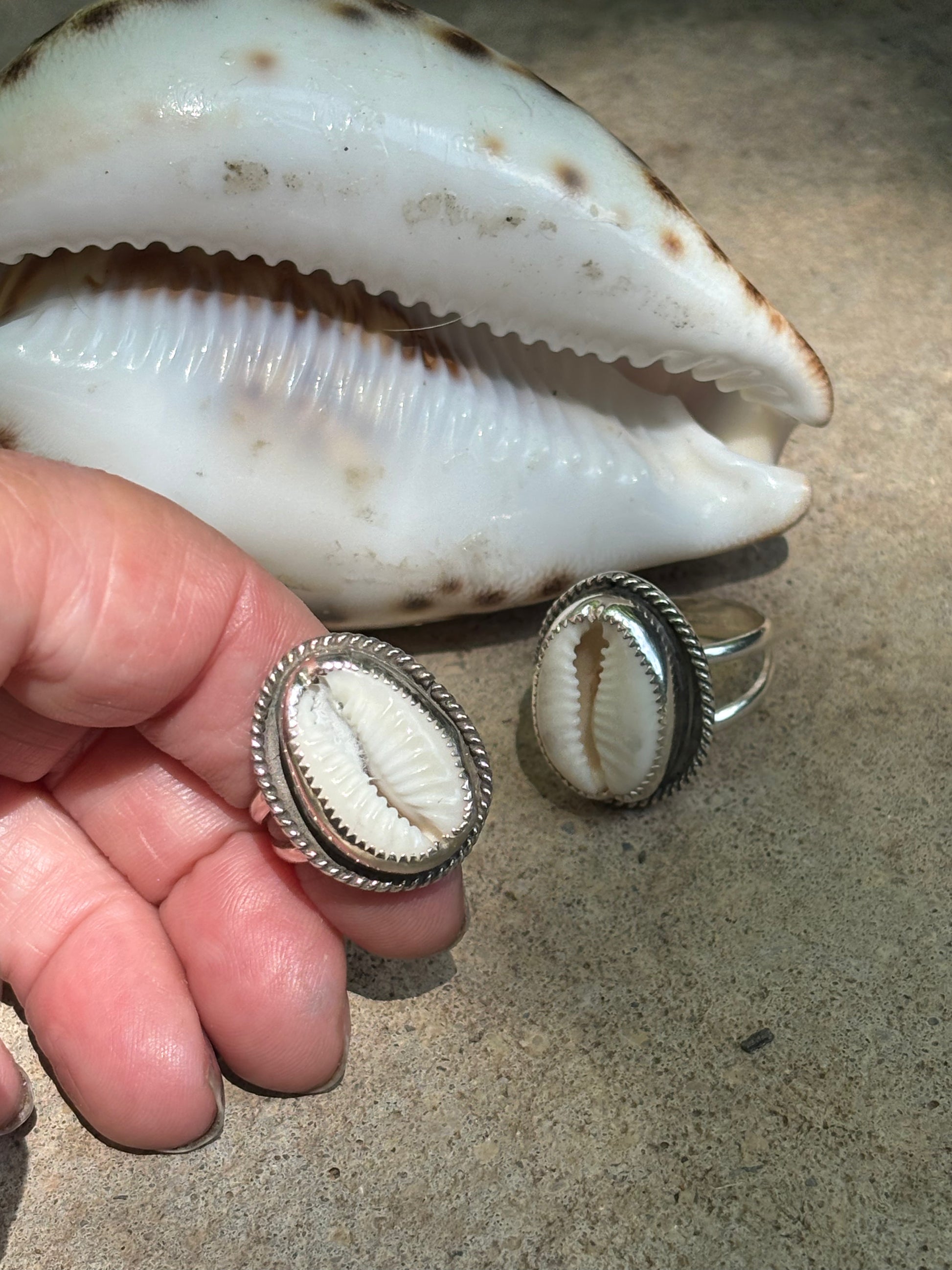 Cowry shell ring - collectionsbytracy.com