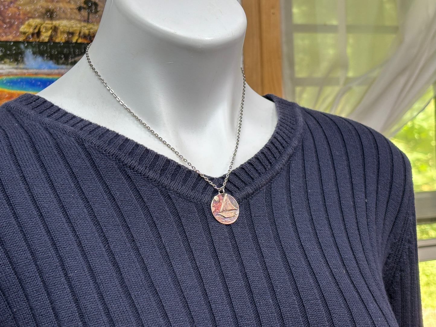 Sailboat necklace