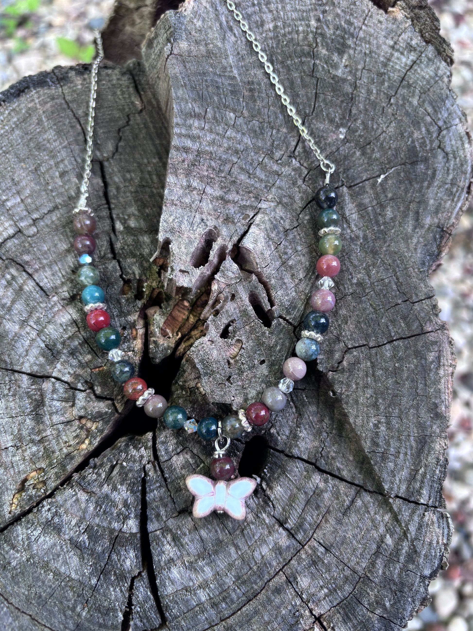 Fancy Jasper stone necklace - collectionsbytracy.com