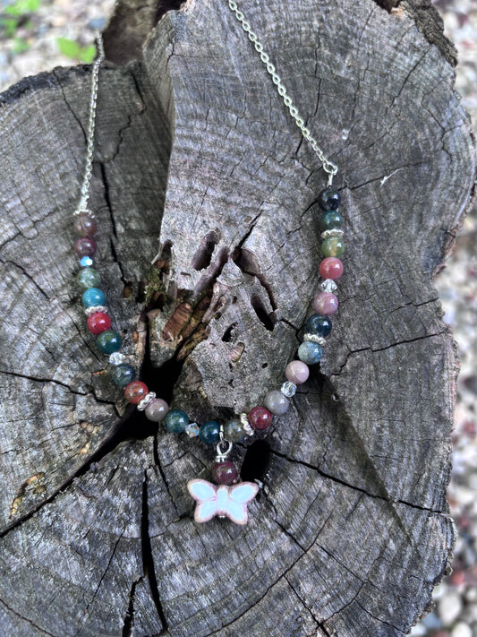 Fancy Jasper stone necklace