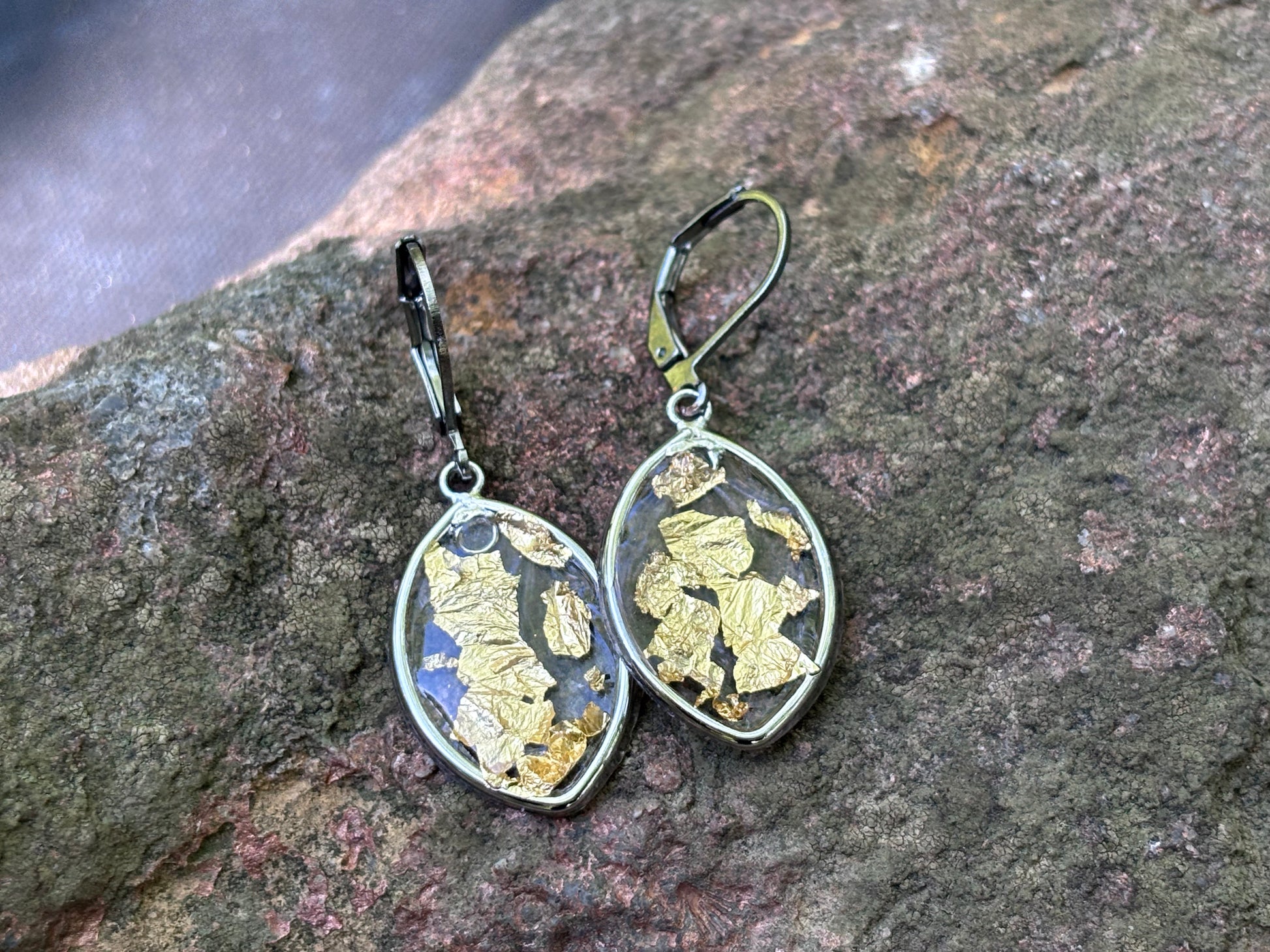Gold Leaf earrings - collectionsbytracy.com