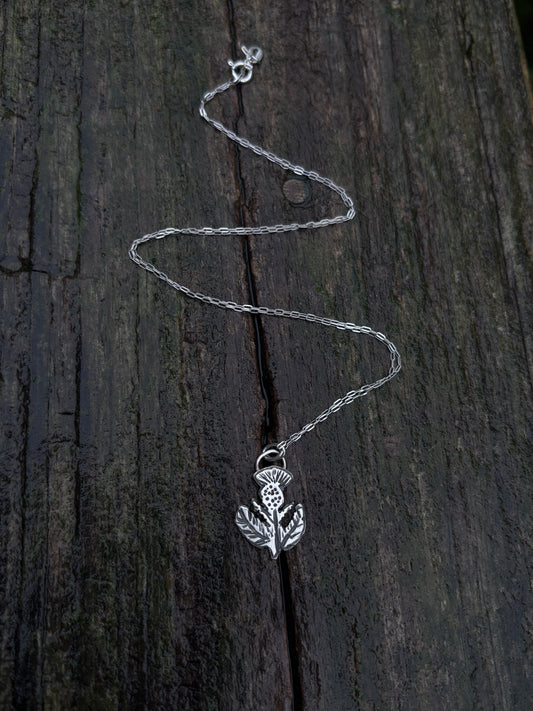 Thistle necklace