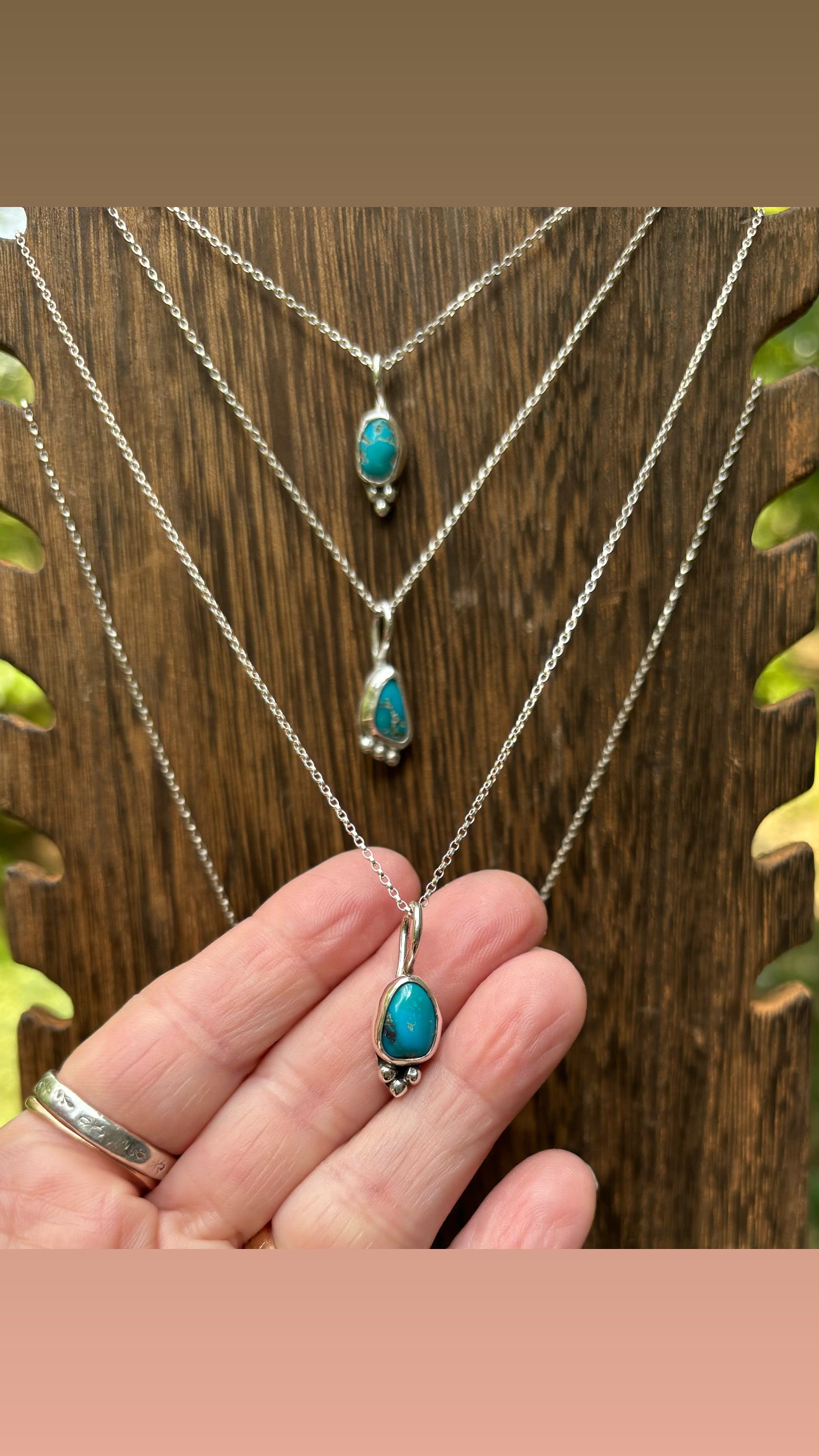 Turquoise nugget necklaces