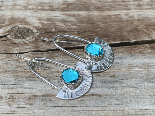 Blue Rhinestone earrings - collectionsbytracy.com