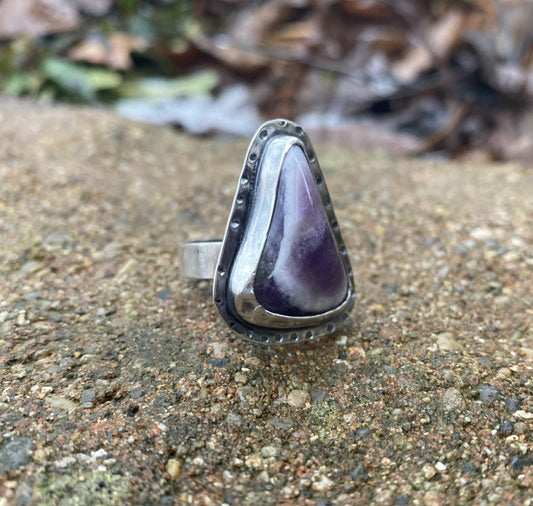 Chevron Amethyst ring - collectionsbytracy.com