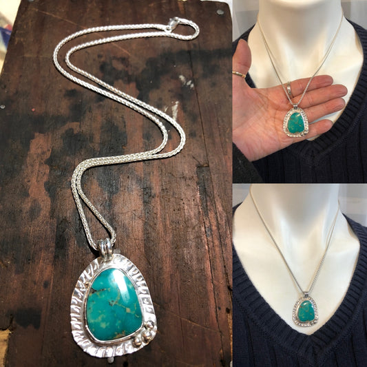 Turquoise stone necklace - collectionsbytracy.com