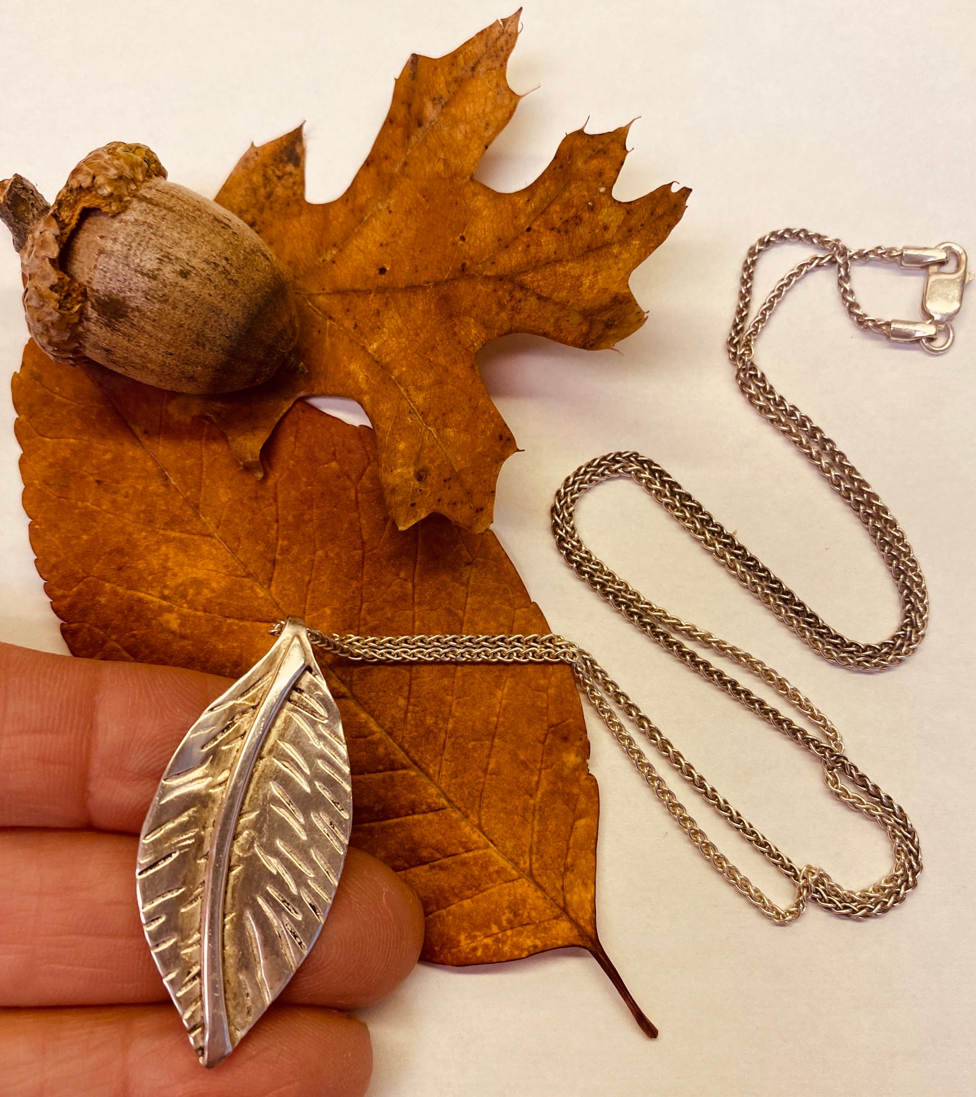 Leaf necklace - collectionsbytracy.com