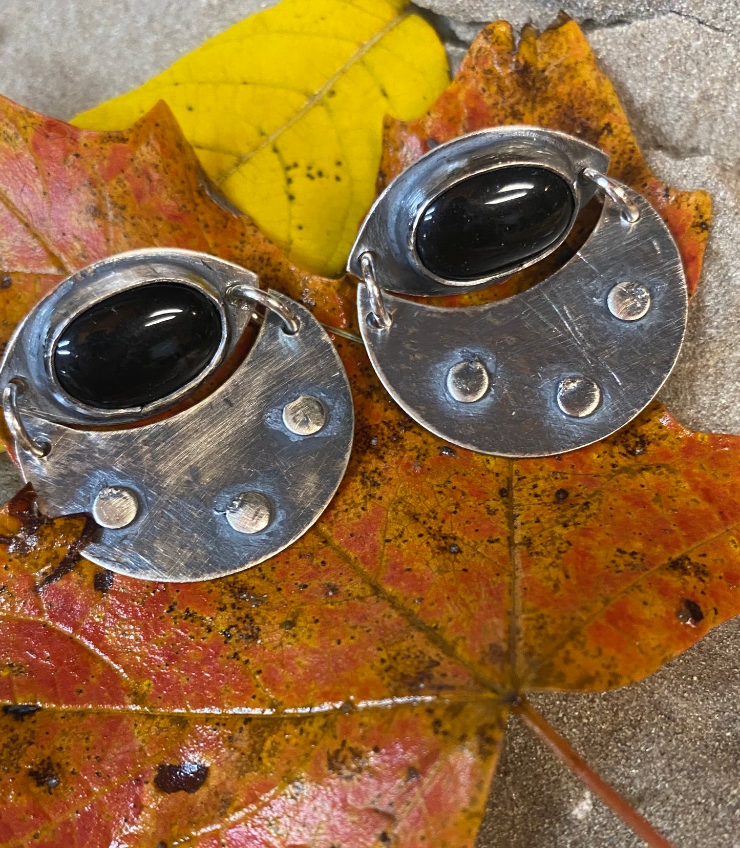 Rustic gemstone earring - collectionsbytracy.com