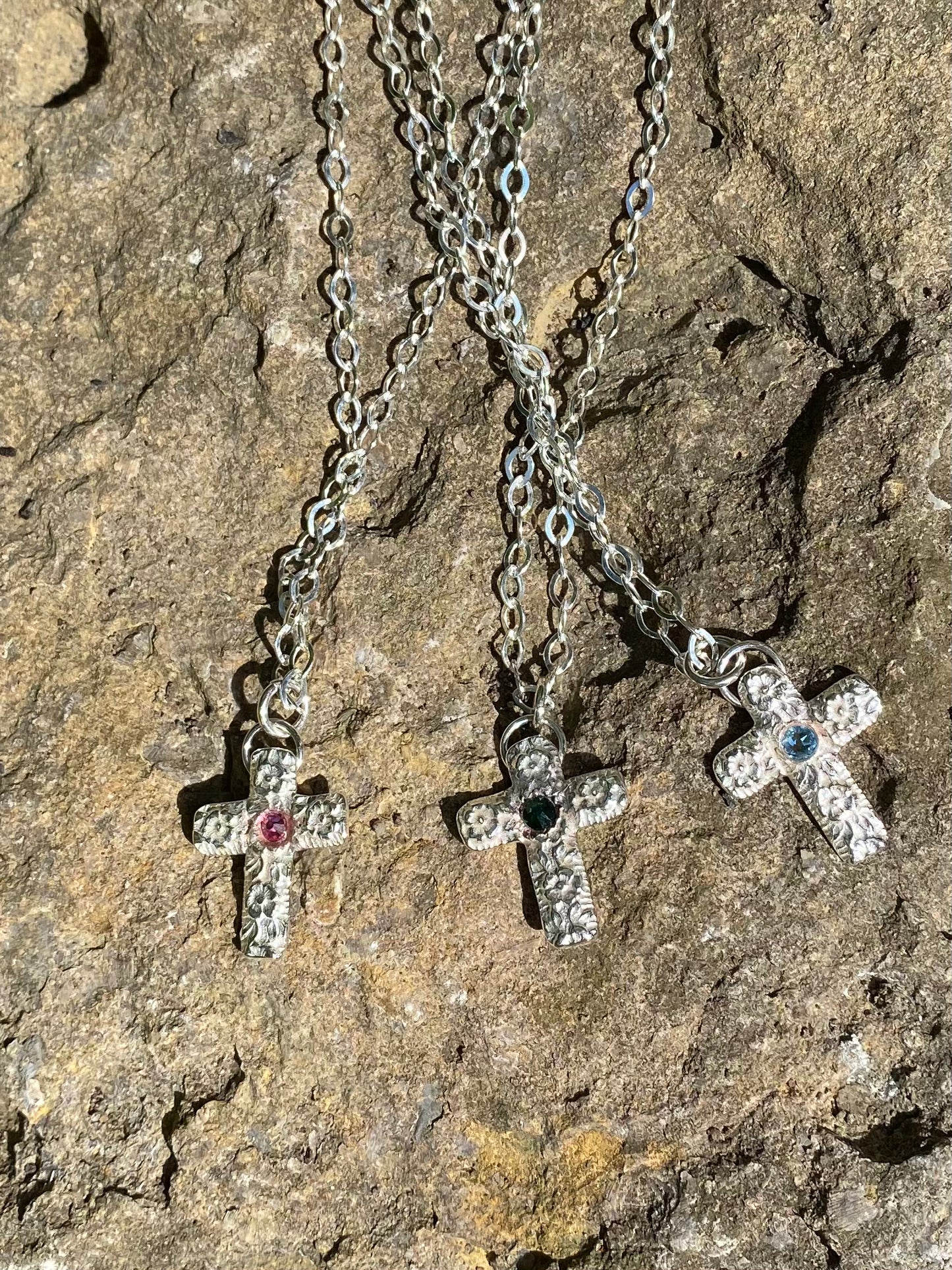 Silver cross necklace - collectionsbytracy.com