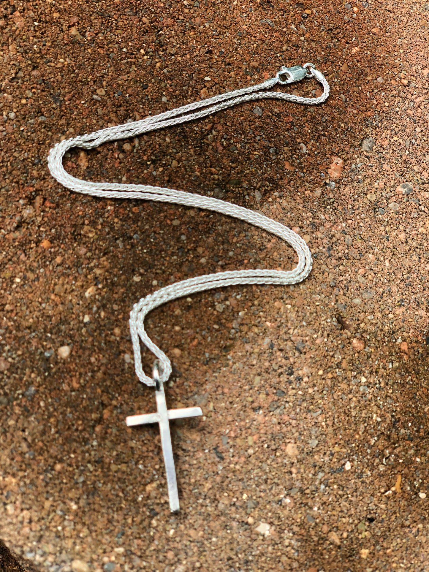 Silver cross necklace - collectionsbytracy.com