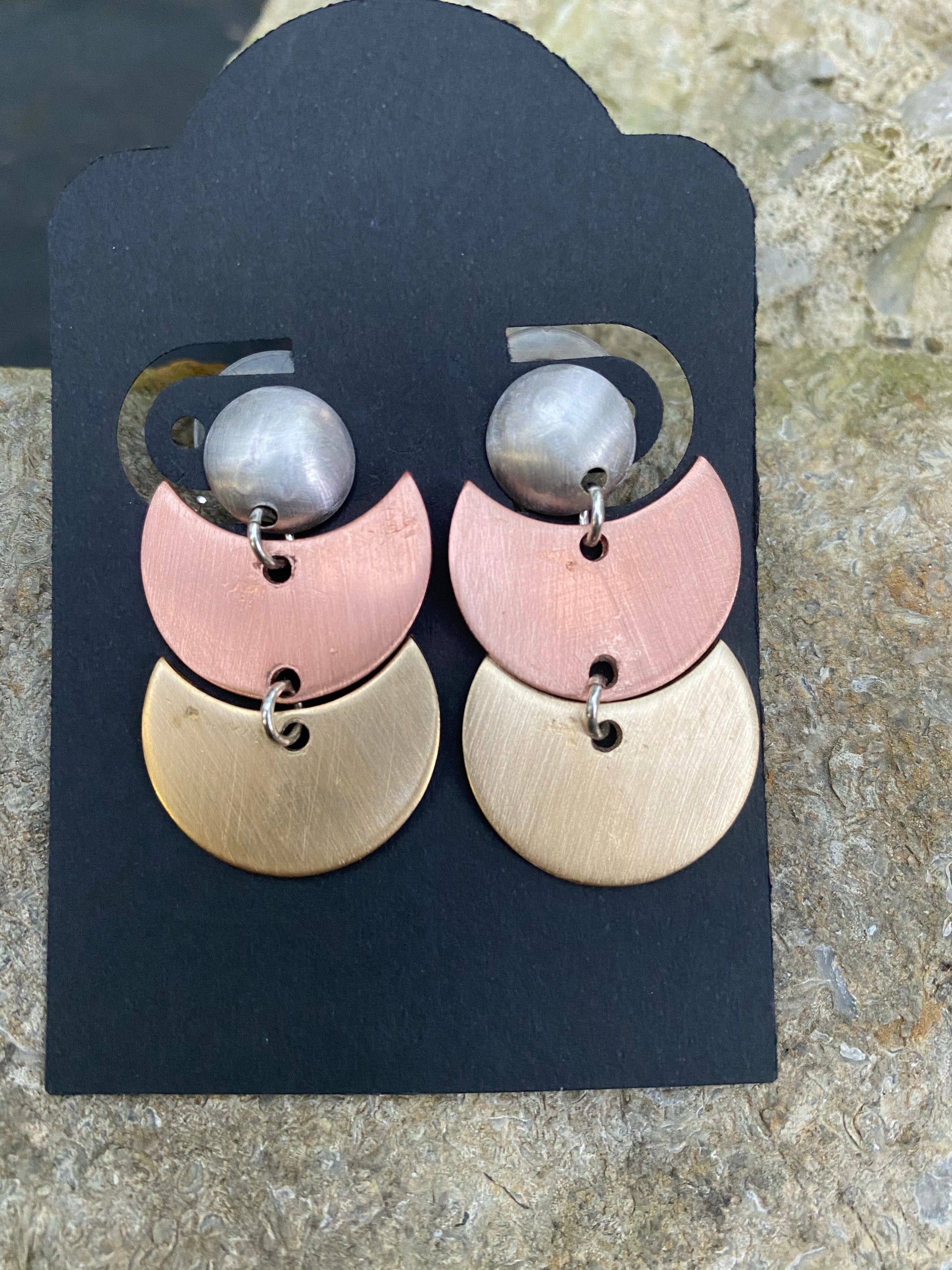 Mixed metal earrings - collectionsbytracy.com