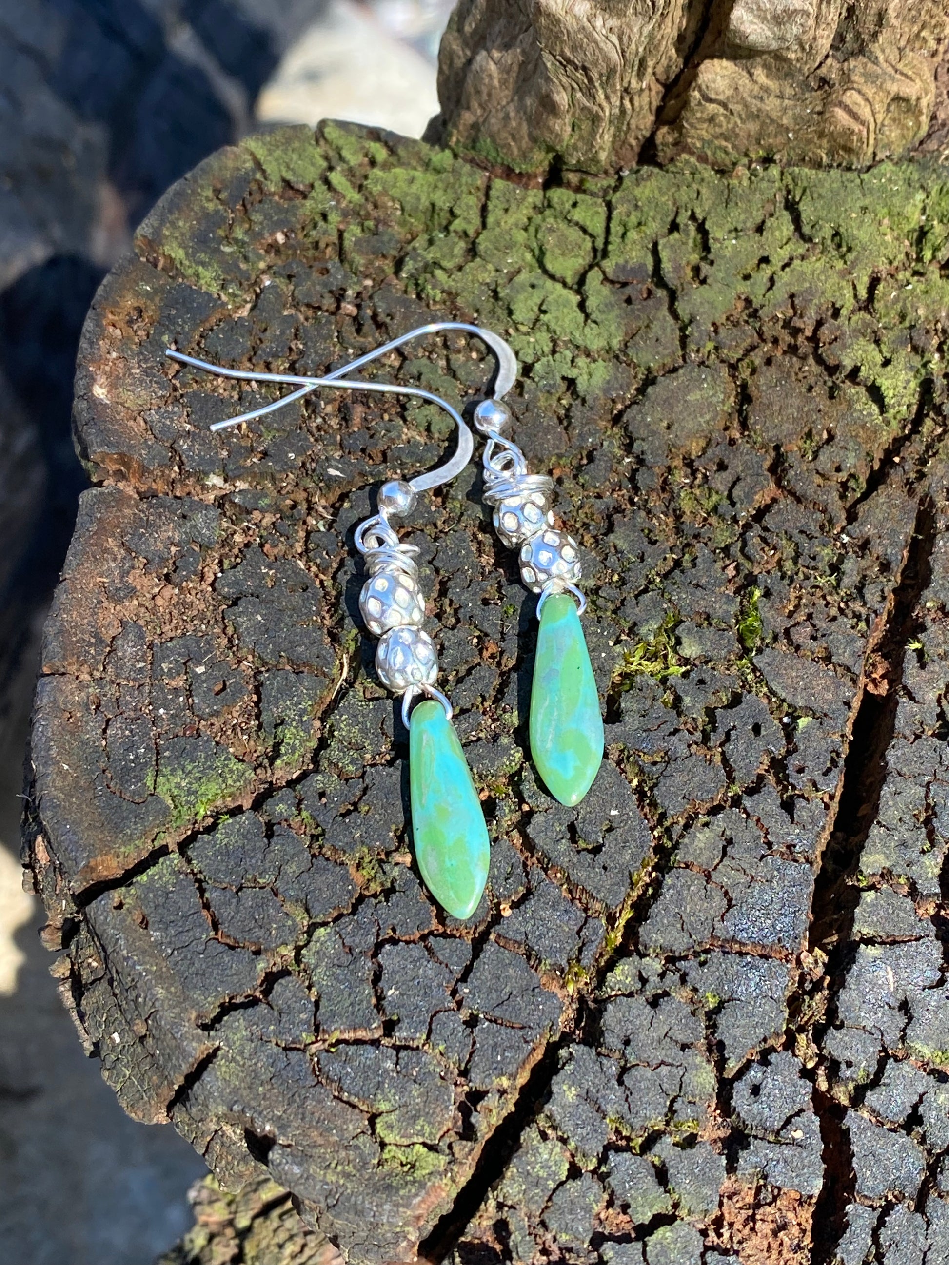 Agate dangle earrings - collectionsbytracy.com