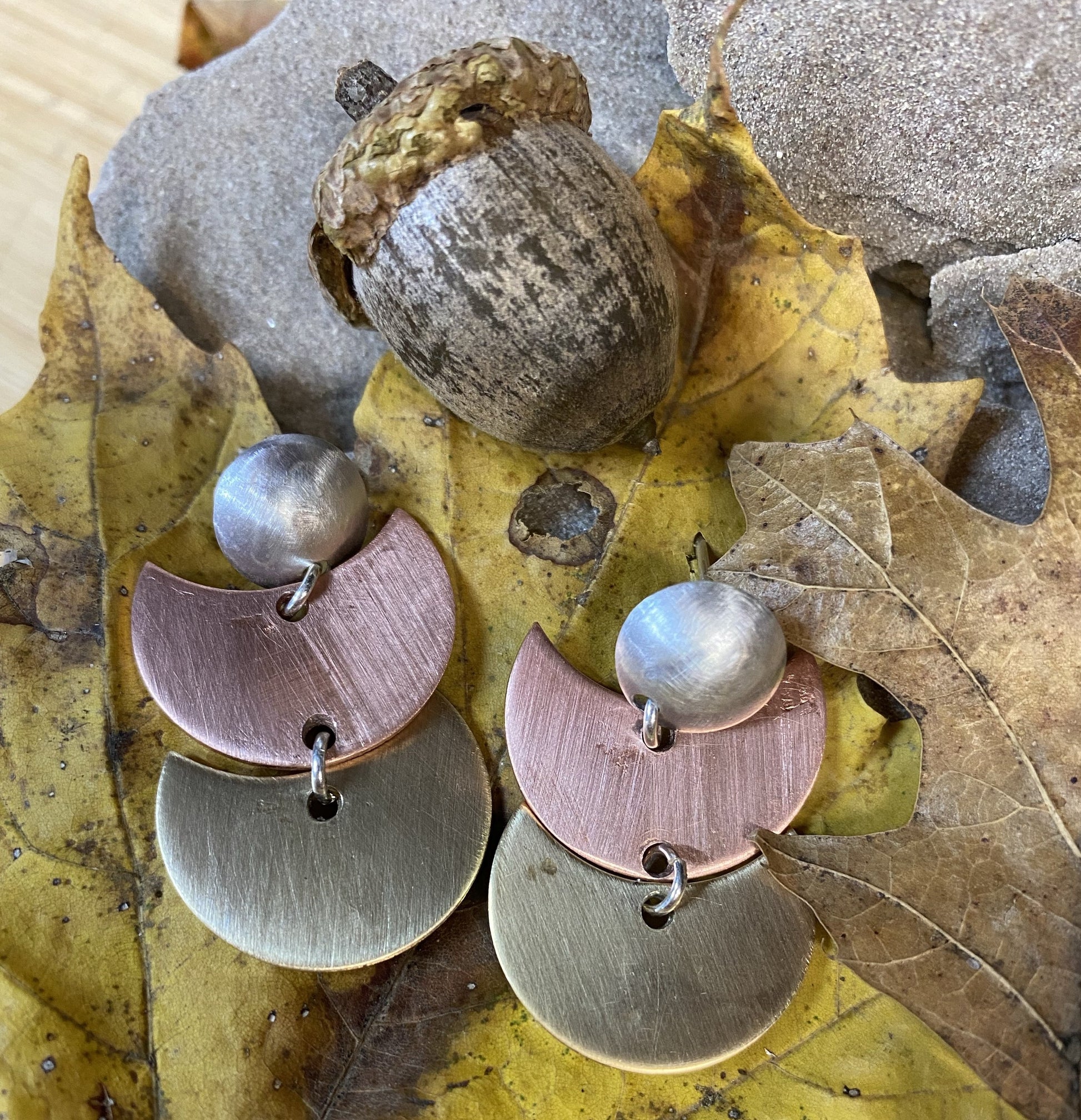 Mixed metal earrings - collectionsbytracy.com