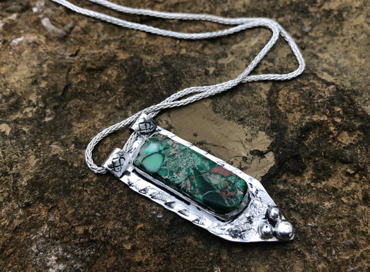 Imperial jasper stone necklace - collectionsbytracy.com