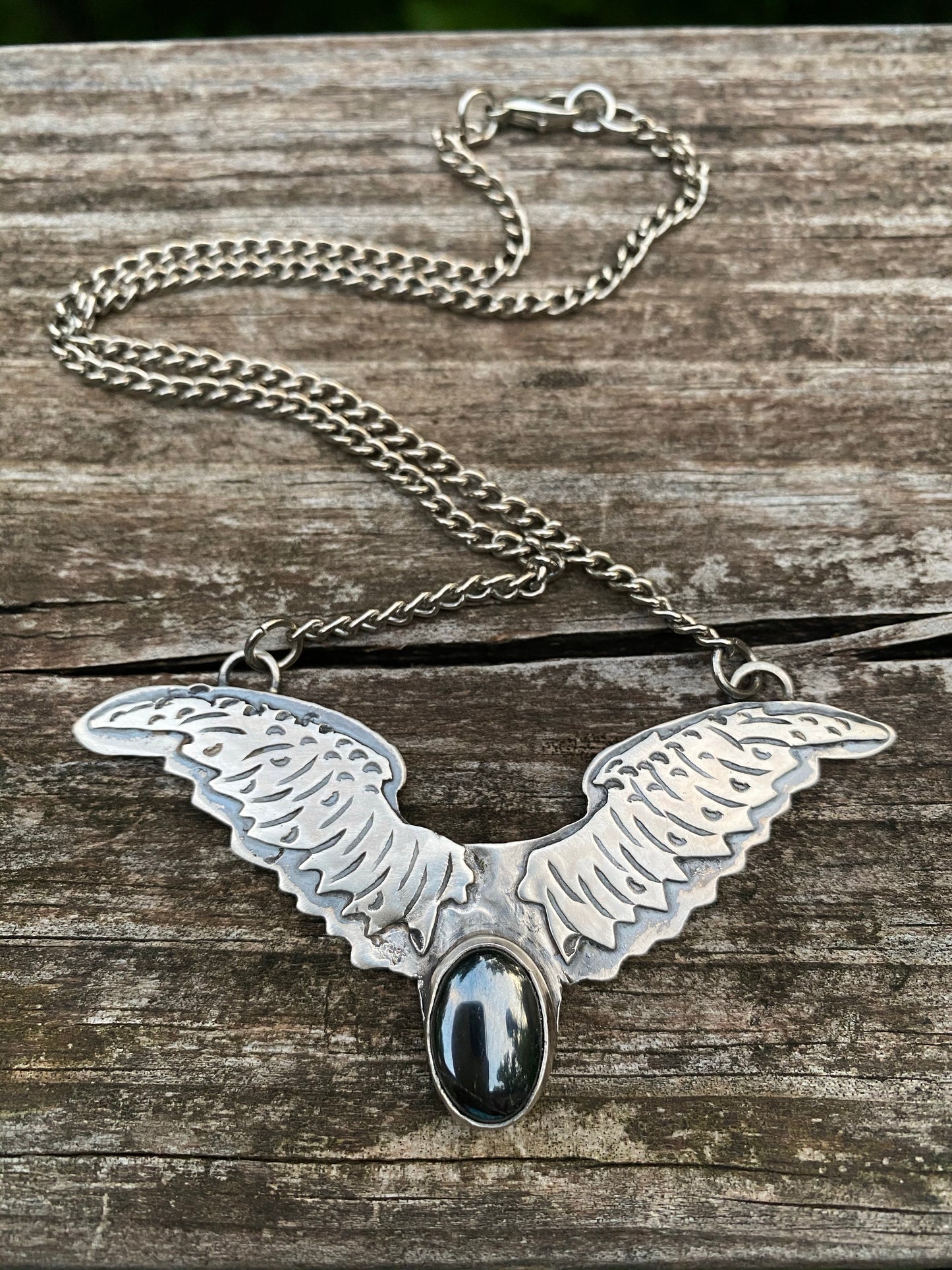 Wing gemstone necklace - collectionsbytracy.com