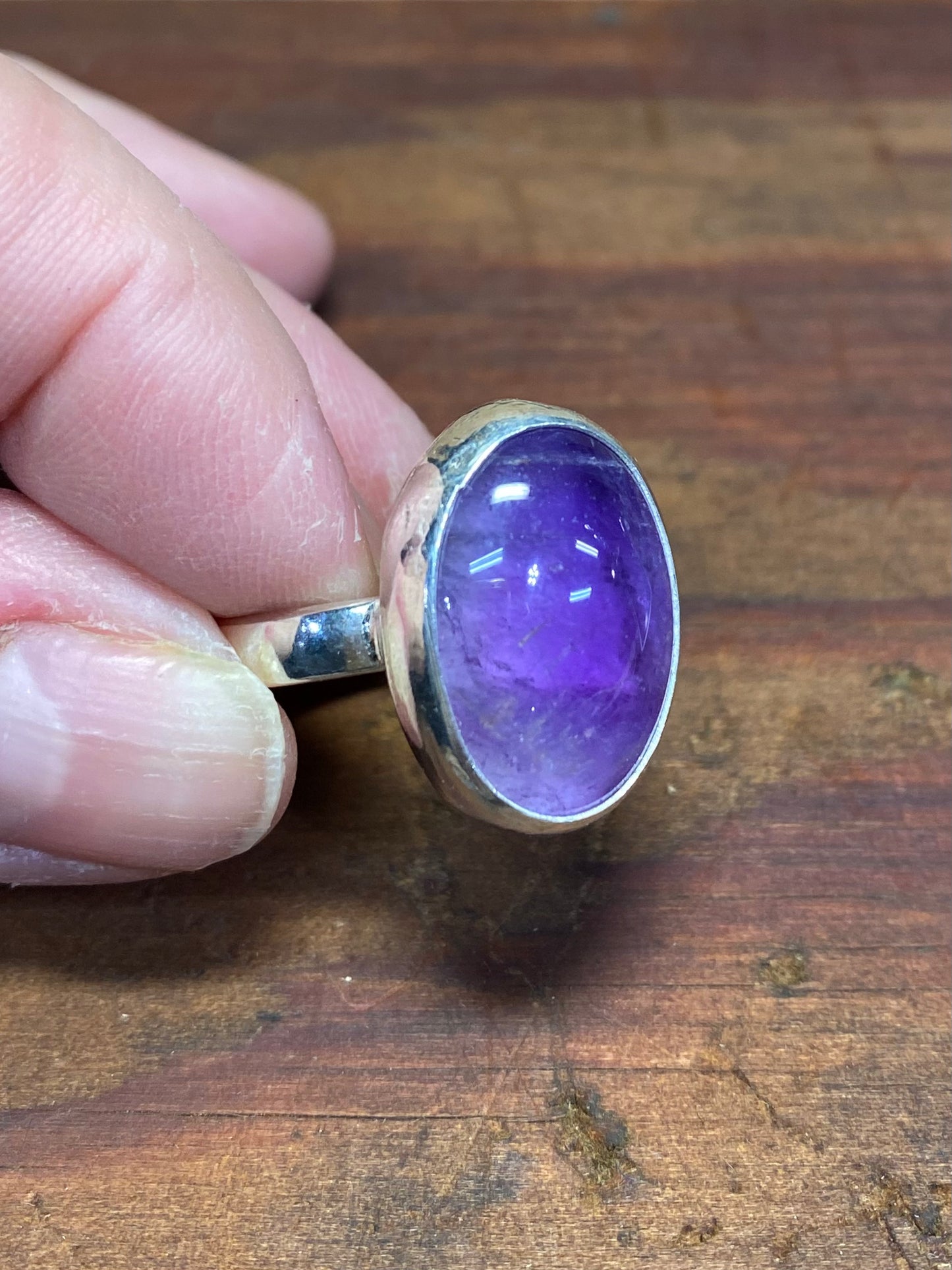 Amethyst stone ring size 8.25 - collectionsbytracy.com
