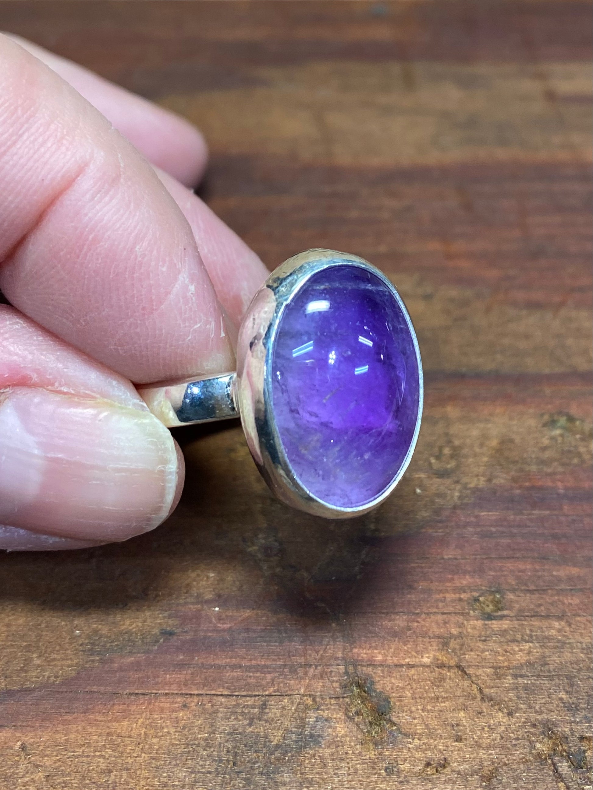 Amethyst stone ring size 8.25 - collectionsbytracy.com