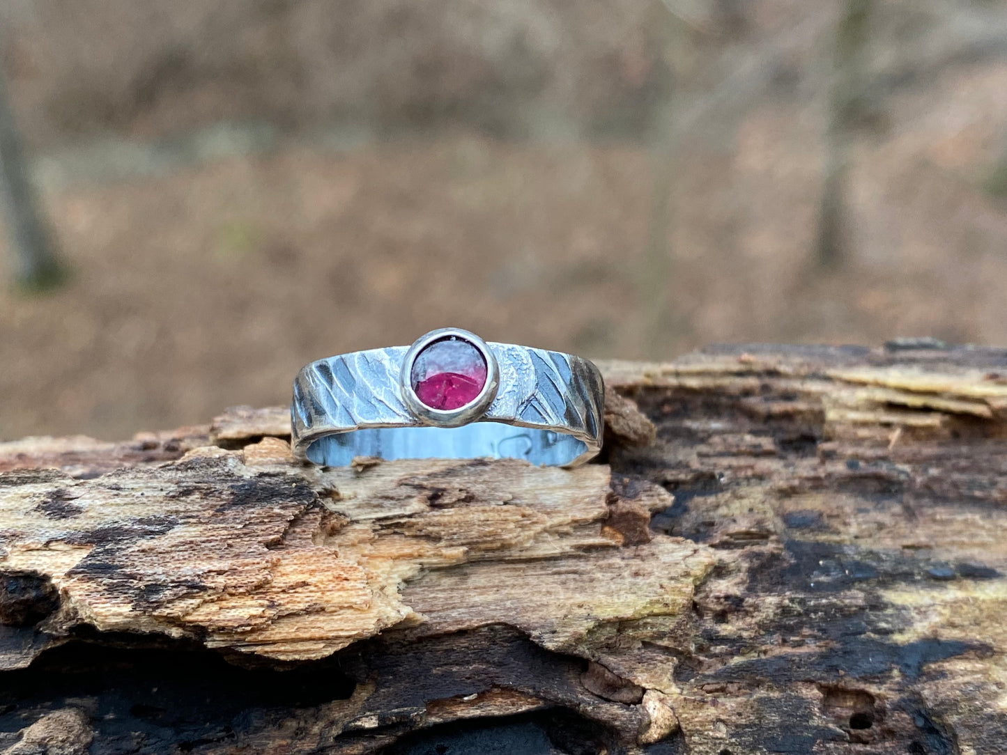 Winter Garnet rings and earrings - collectionsbytracy.com