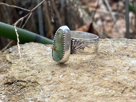 Emerald Valley Turquoise ring - Size 7.5 - collectionsbytracy.com