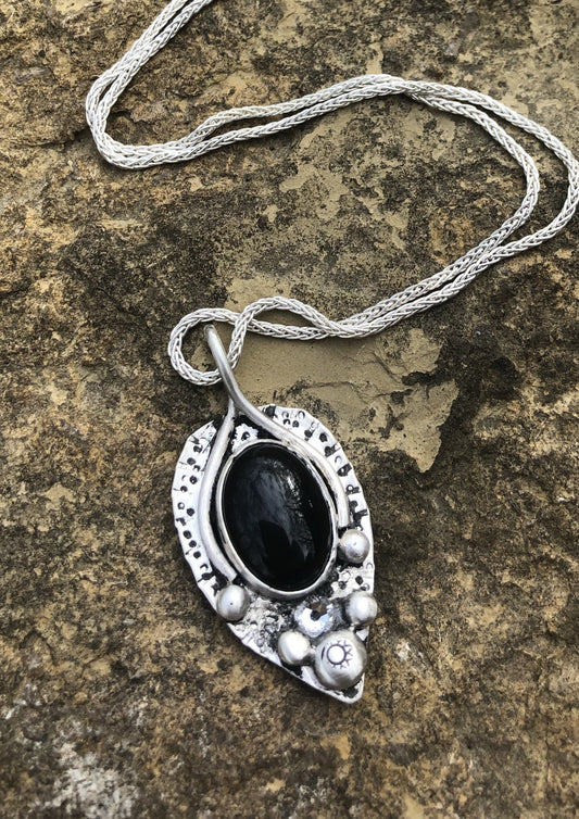 Black onyx gemstone necklace - collectionsbytracy.com