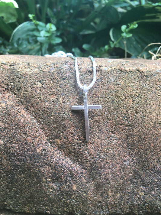 Silver cross necklace - collectionsbytracy.com