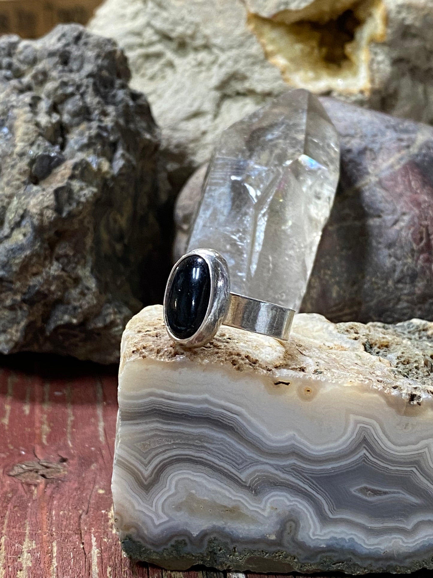 Black Onyx ring -Size 4.5 - collectionsbytracy.com