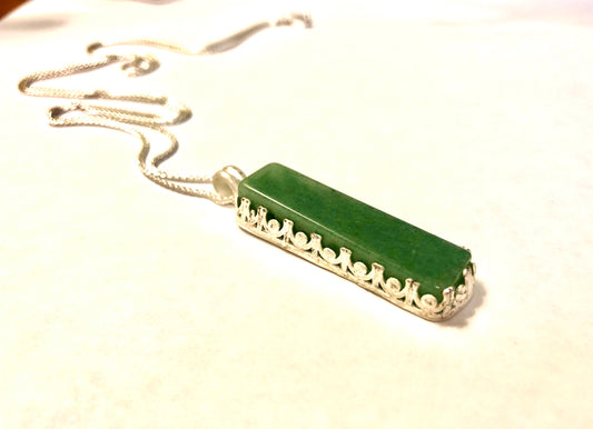 Genuine green aventurine stone necklace - collectionsbytracy.com