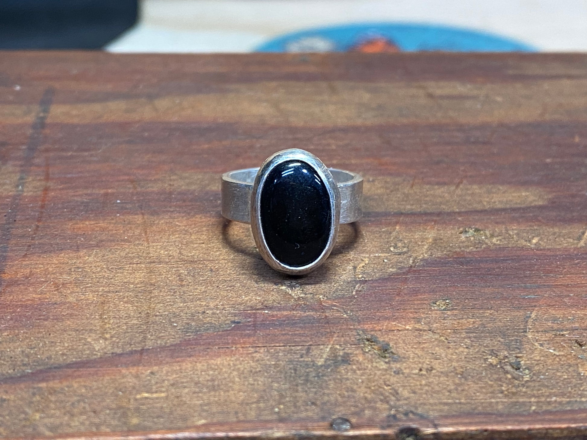 Black Onyx Gemstone Ring Size 4.5 - collectionsbytracy.com