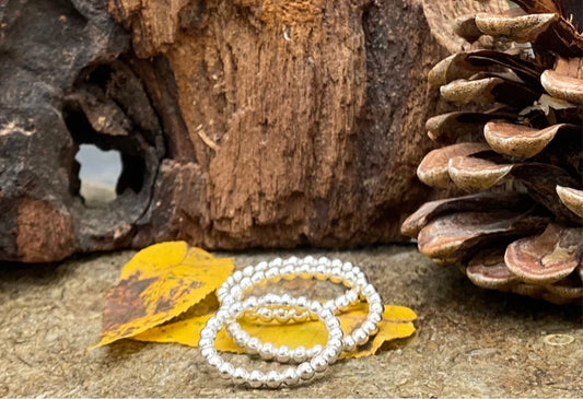 Sterling silver bead ring - collectionsbytracy.com