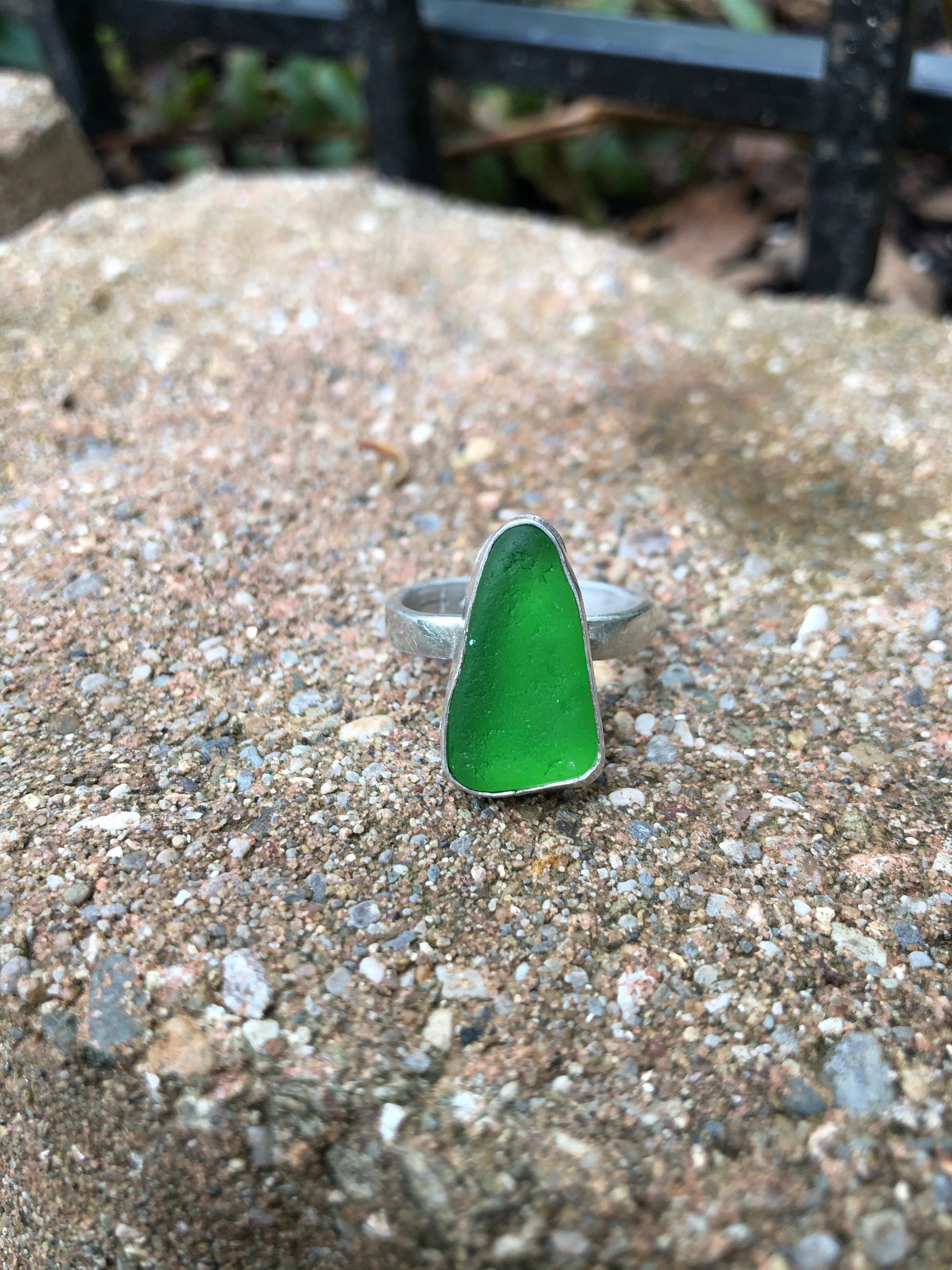 Beach glass ring custom order - collectionsbytracy.com