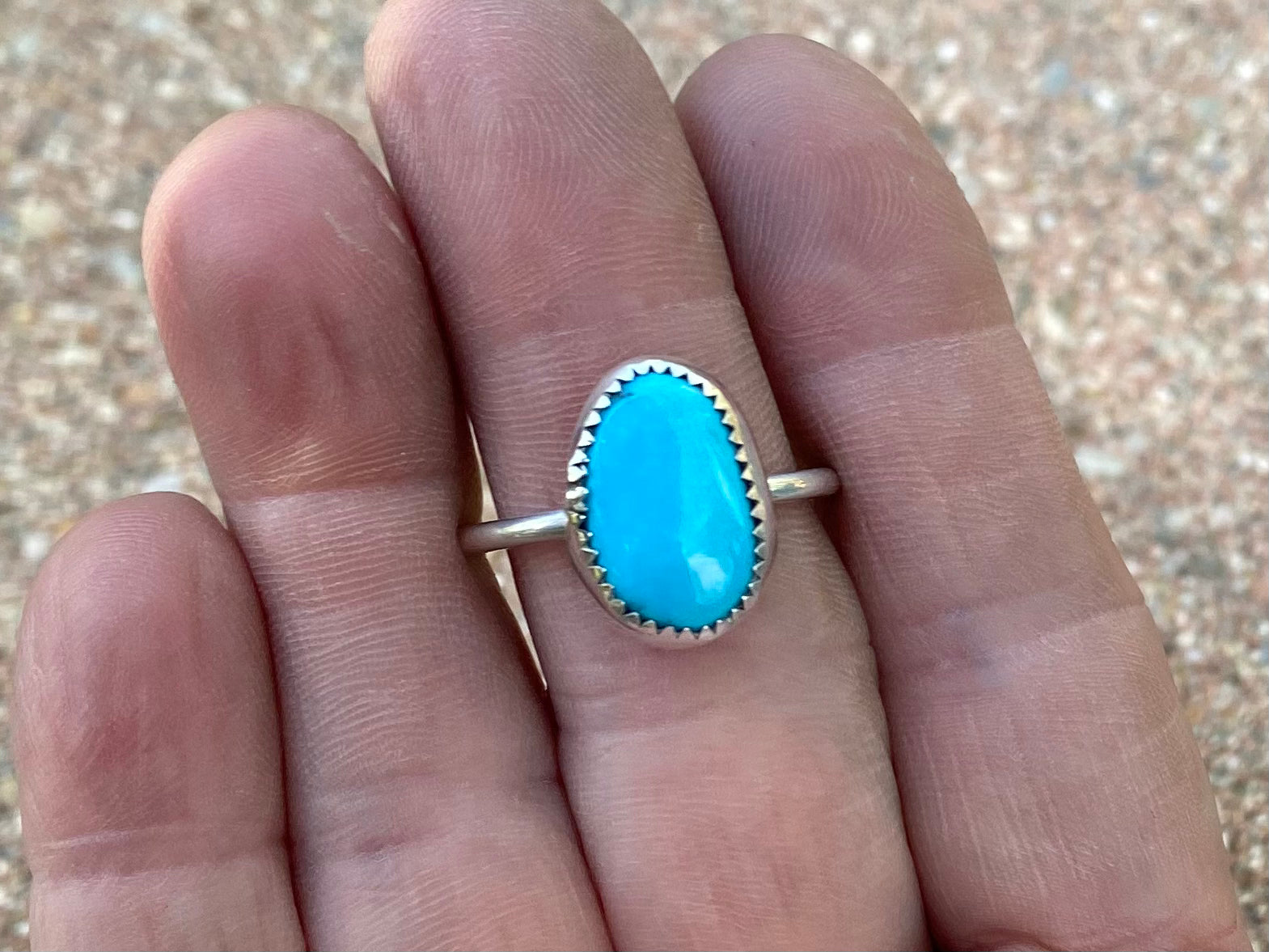 Morenci Turquoise sterling ring - collectionsbytracy.com
