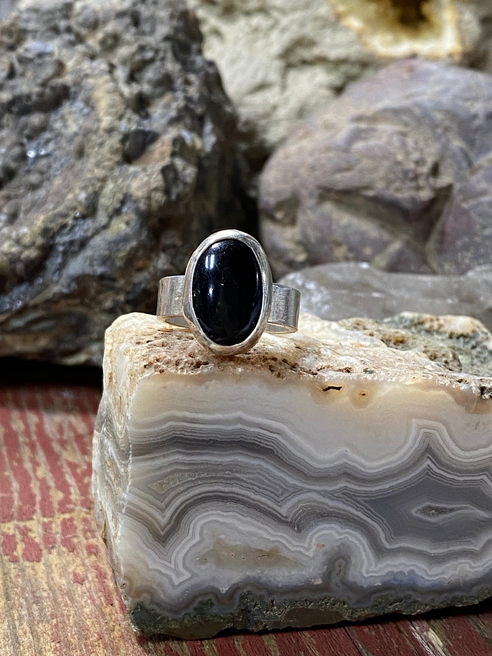 Black Onyx ring -Size 4.5 - collectionsbytracy.com
