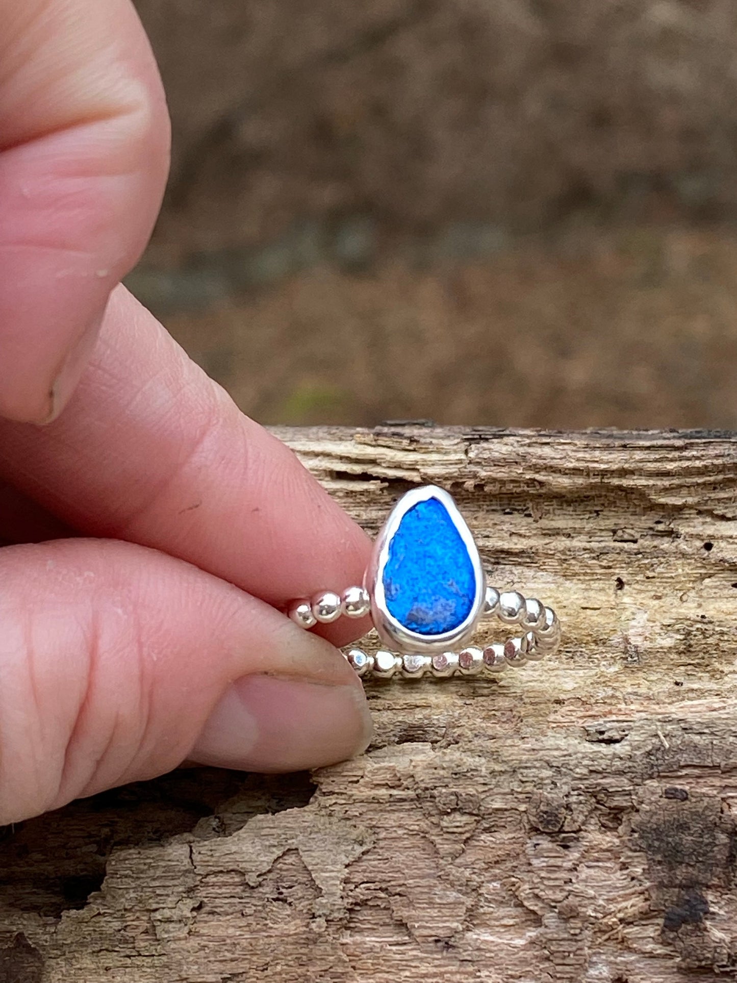 Czech Sterling Silver ring - collectionsbytracy.com