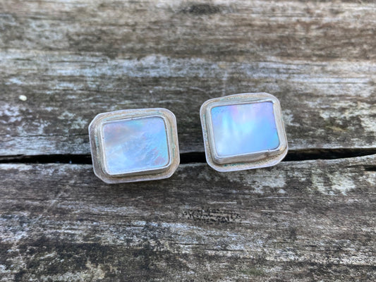 Mother of Pearl post earring - collectionsbytracy.com