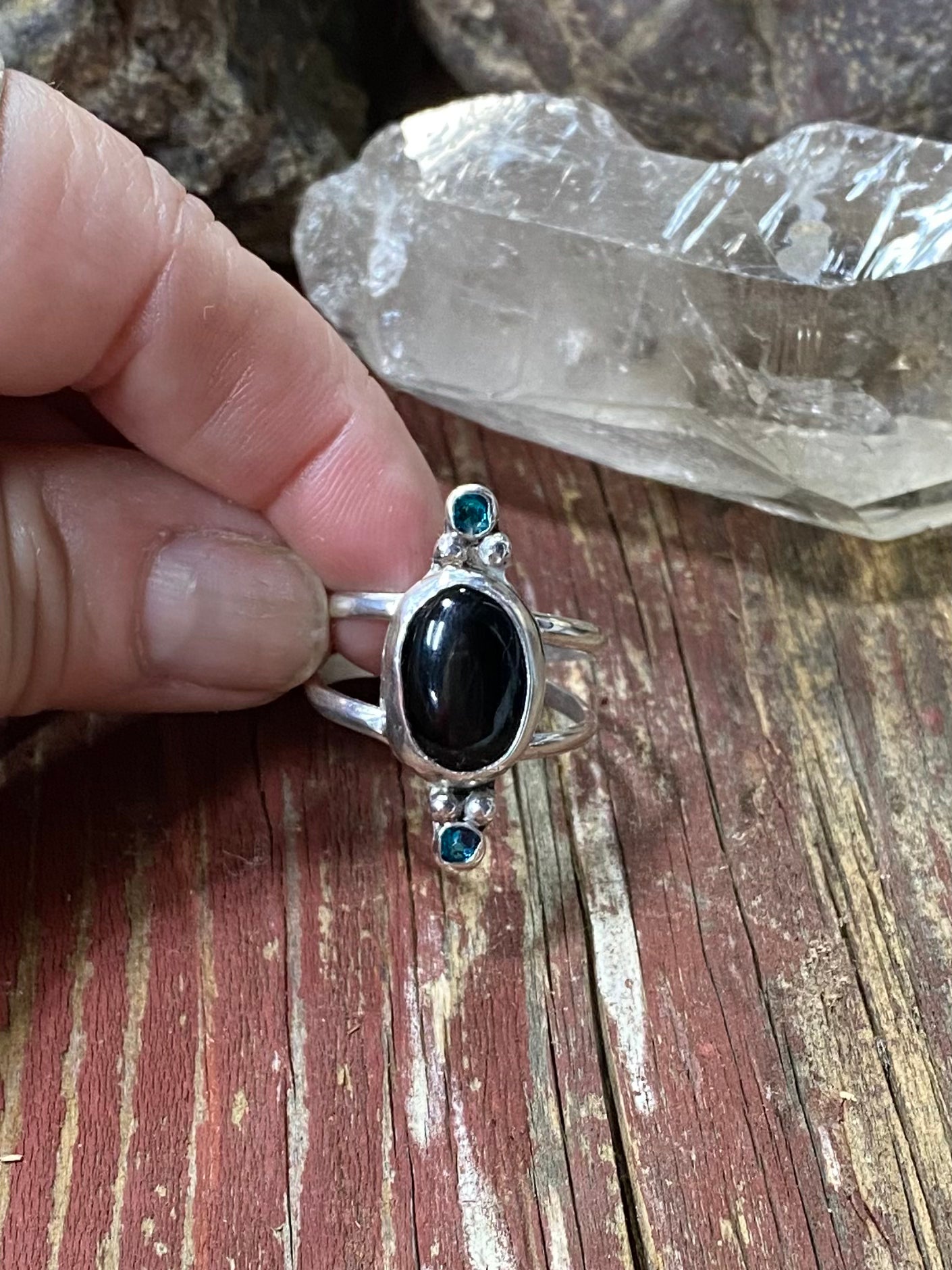 Black onyx ring - Size 9.5 - collectionsbytracy.com