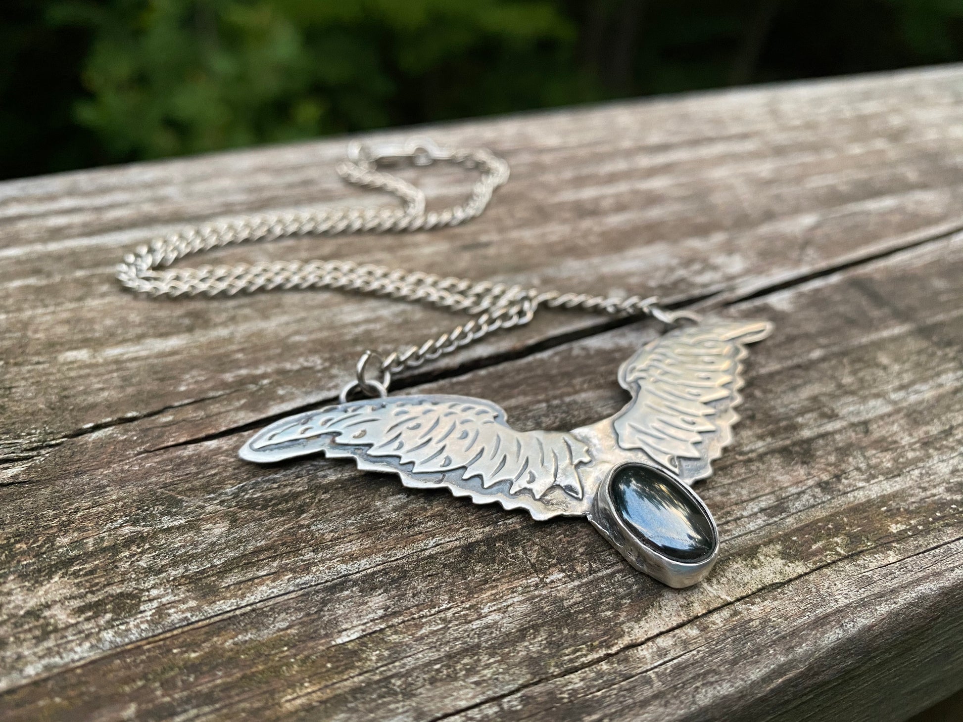 Wing gemstone necklace - collectionsbytracy.com