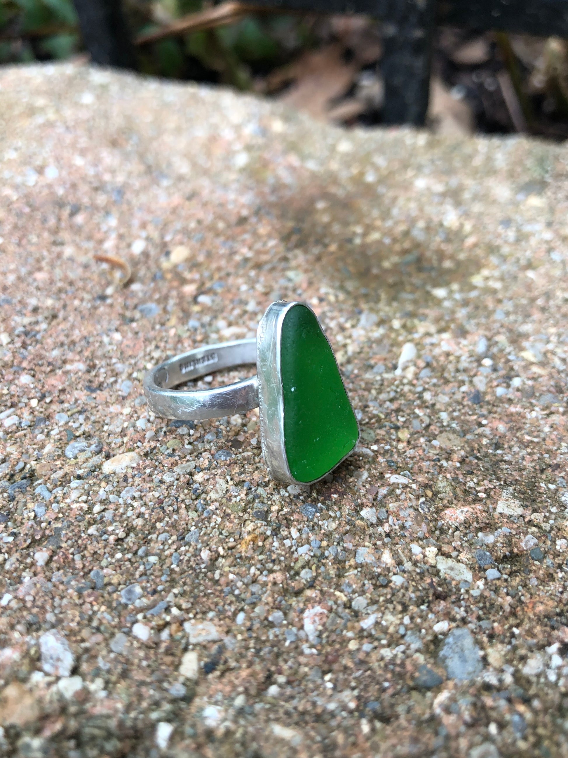 Beach glass ring custom order - collectionsbytracy.com