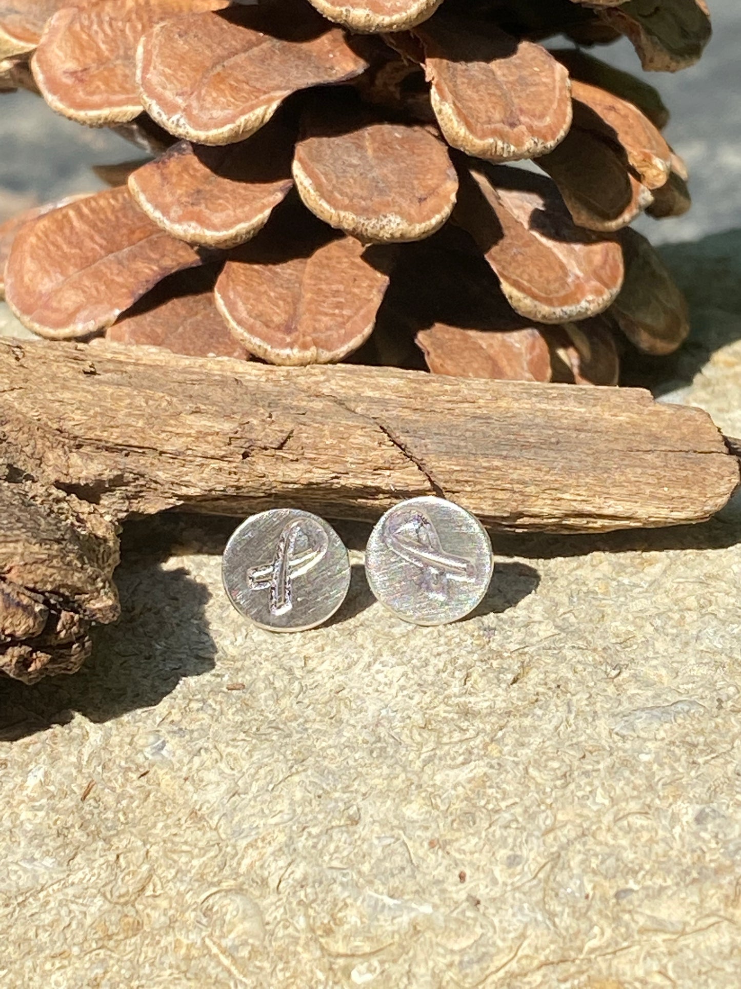 Sterling silver round studs - collectionsbytracy.com
